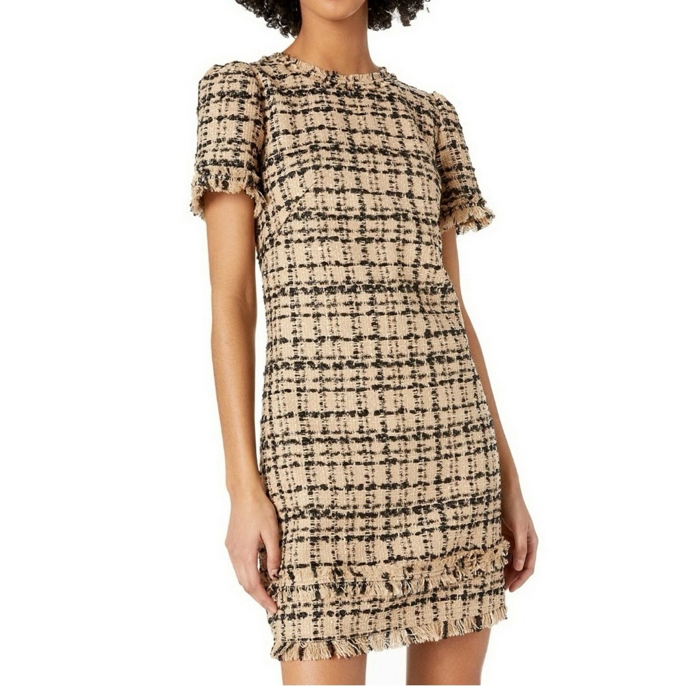 Kate Spade tweed two tone dress